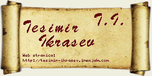 Tešimir Ikrašev vizit kartica